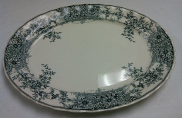 Blue and White Scalloped Edge Platter