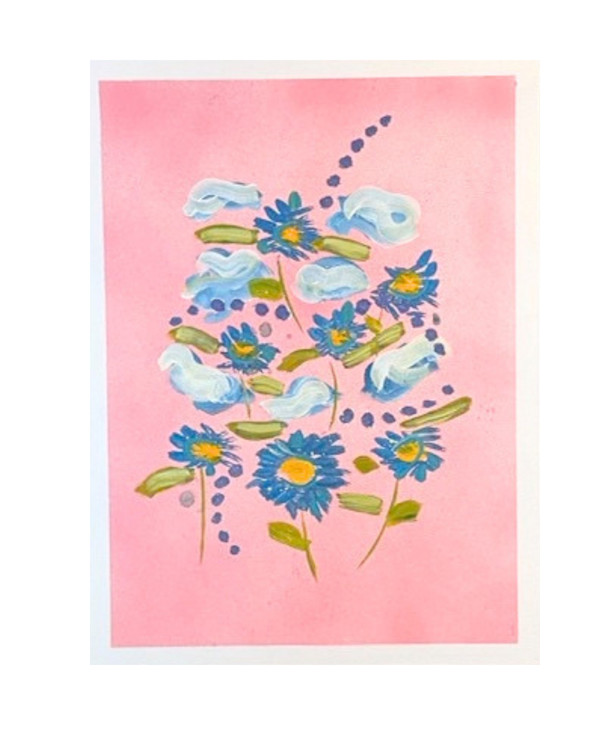 Cheerful and Tame: Flowers and Clouds by Rachel Kice, Image 1.
