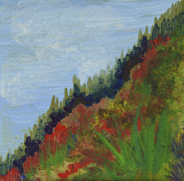 Poppies and Pines by Margaret Park