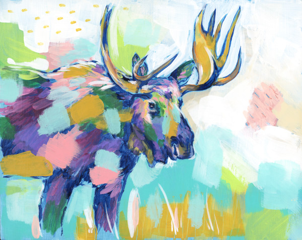 PATCHWORK MOOSE by Sarah Jaynes