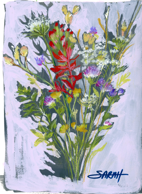 Wildflower Sketch by Sarah Jaynes