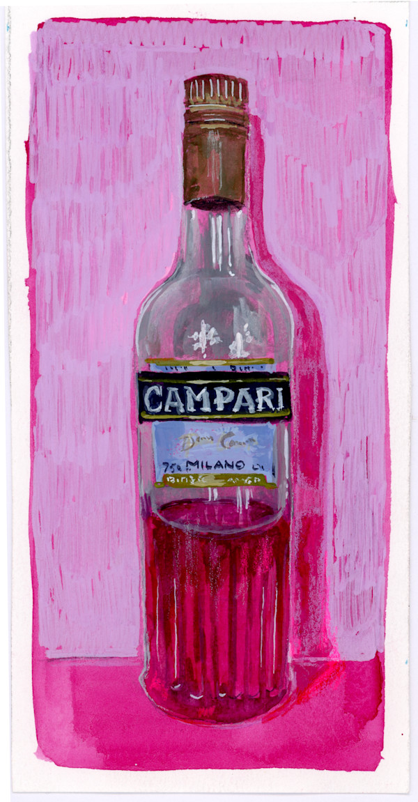 Campari Bottle Study by Sarah Jaynes