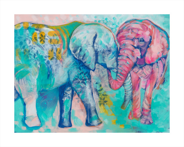 ELEPHANT PAIR by Sarah Jaynes