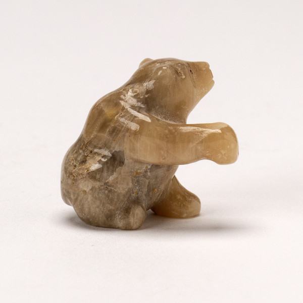 Fred Bowannie, Seated Bear, Agate by Fred Bowannie (1950-)