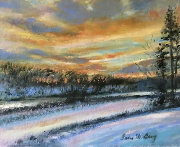 Winter Sunset by Sue Craig