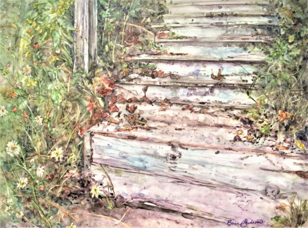 Lakeside Beach Stairs by Cheryl Chidester