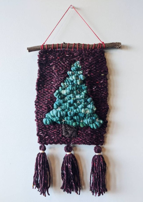 Handspun Holiday Tree by Laura Mason