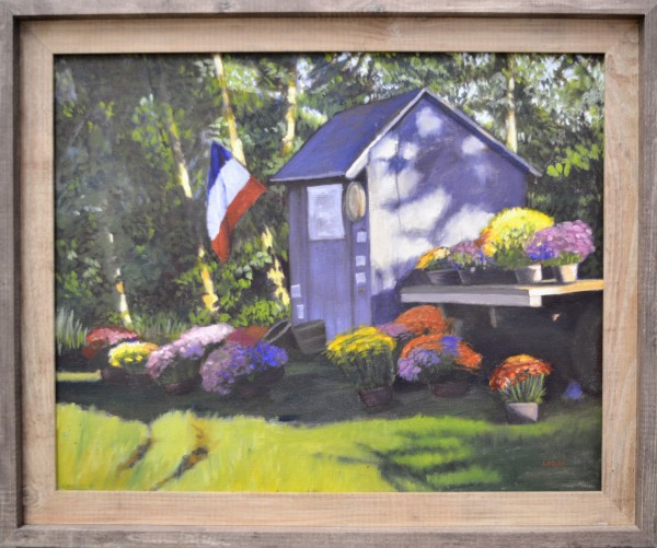 Flower Stand with Mums by Lisa McManus, Image 1.