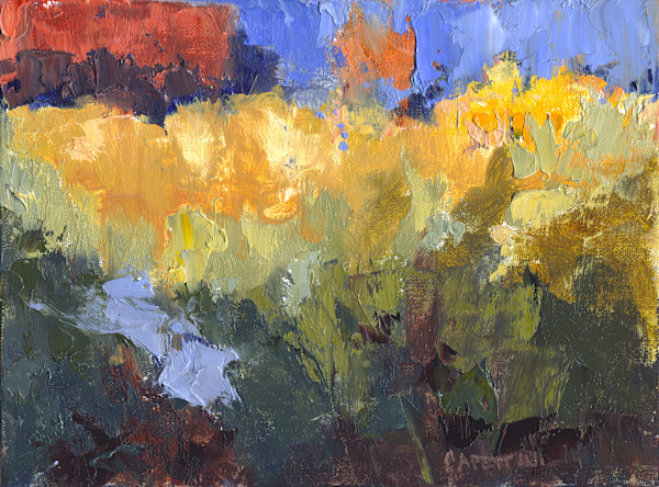 Aster and Hibiscus Leaves by Maggie Capettini