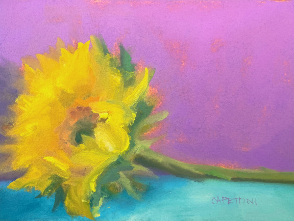 Sidelying Sunflower by Maggie Capettini