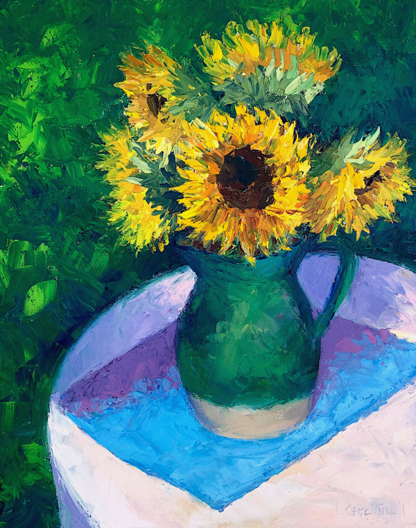 Sunflowers al Fresco by Maggie Capettini