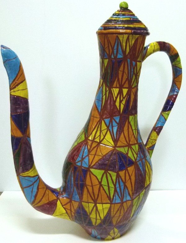 Large African Teapot 3 by Peter Cooley