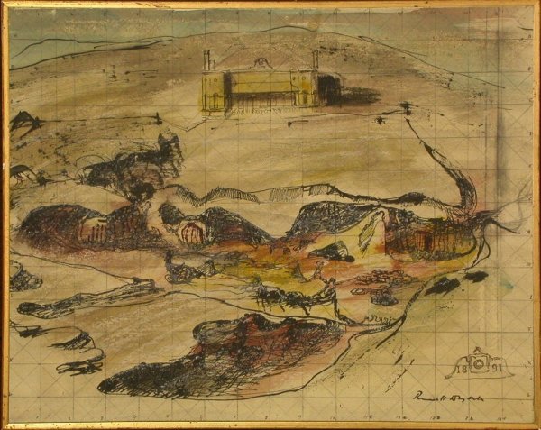 Study for the Councillors house by Russell Drysdale