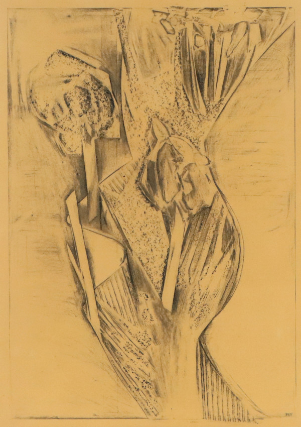 Eroded gully (with tree) by Merrick Fry