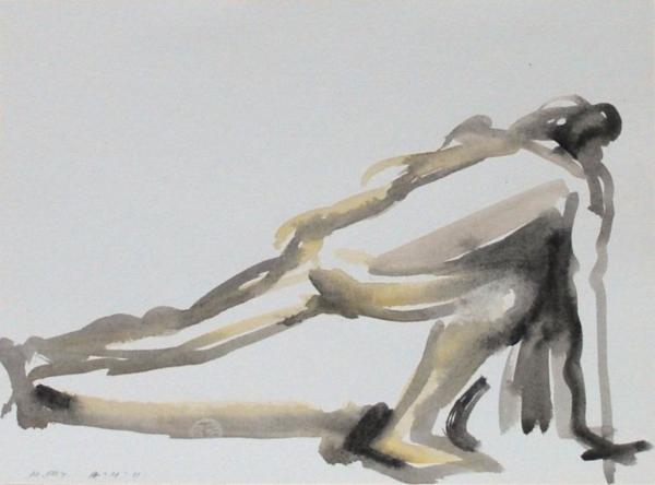 Male Life Drawing by Merrick Fry
