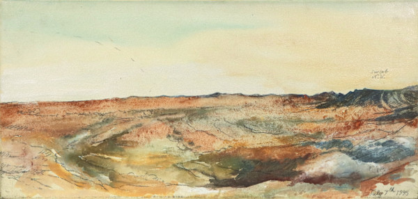 White cliffs to Innamincka, No 6 (Dyptych) by Mandy Martin