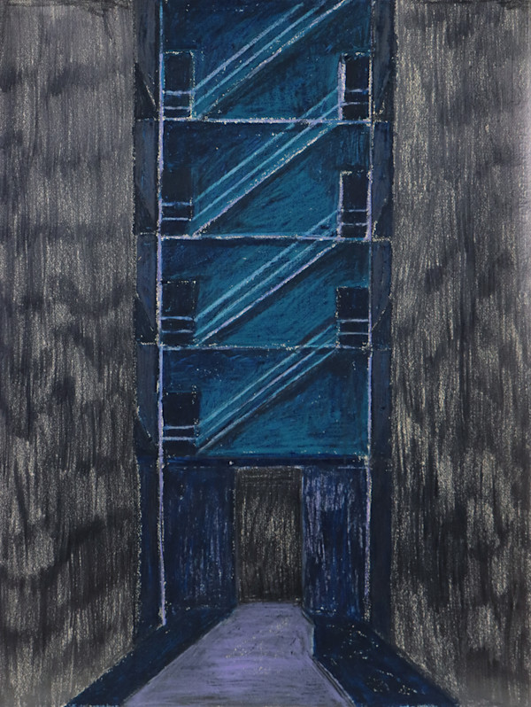 Green fire escape by Mandy Martin