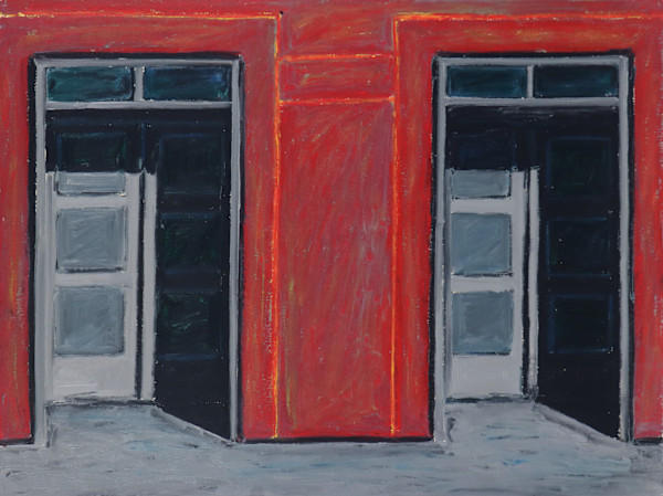 Grey doors by Mandy Martin