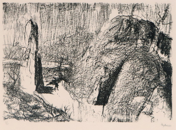 The Gorge, Launceston by Lloyd Rees