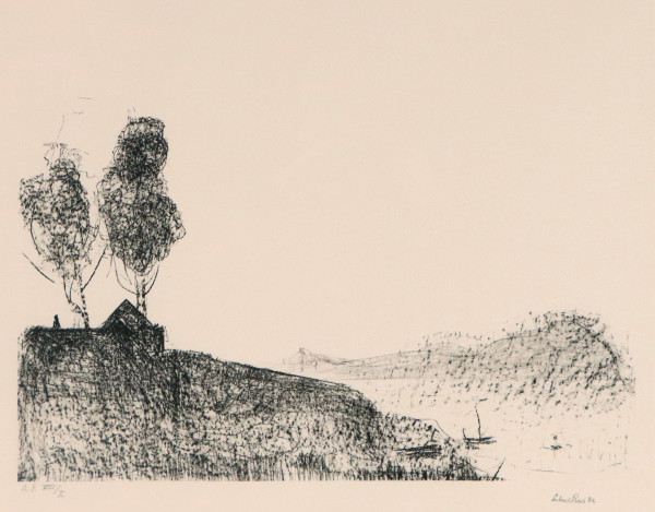 Sunset, the Derwent, Hobart by Lloyd Rees
