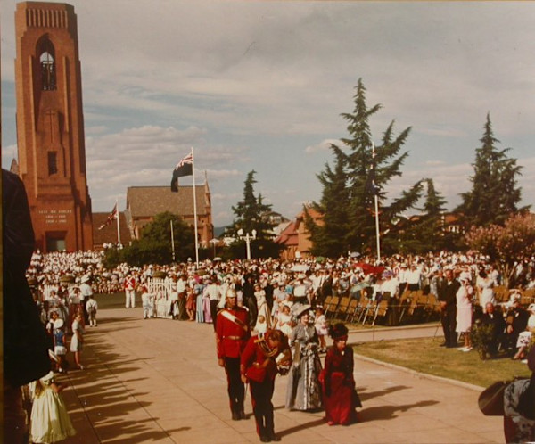 procession of Governors, in front of Court House, Russell Street, Bathurst by Frederick Smith