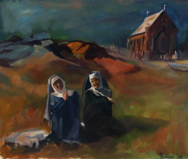 The Nun's Picnic by Rosemary Valadon
