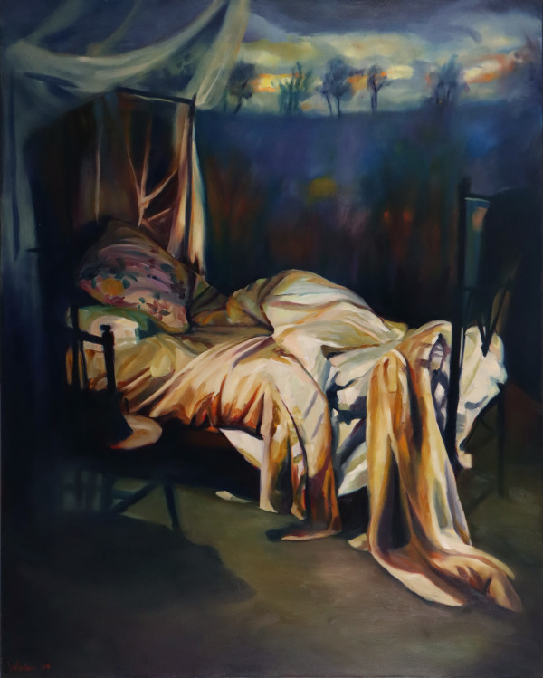 Jean Bellettes Bed by Rosemary Valadon