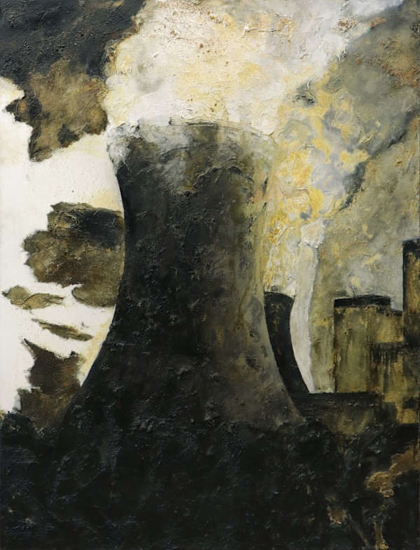 Wanderers in the Desert of the Real; Wallerawang Powerhouse (Diptych) by Mandy Martin