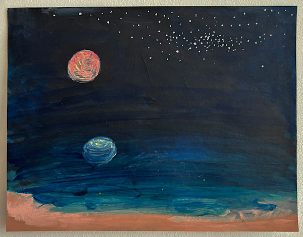 The Ocean At Night by Jenn Dierdorf