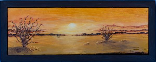 Misty Desert Sunrise by Joy Grant
