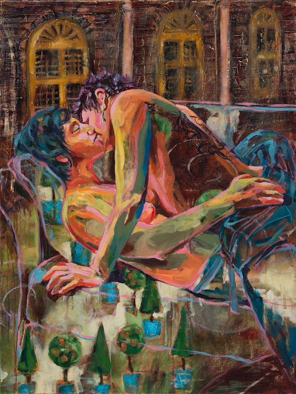 COX_LoversLorangerie_30x40_h6b6yn_0 by Joan Cox