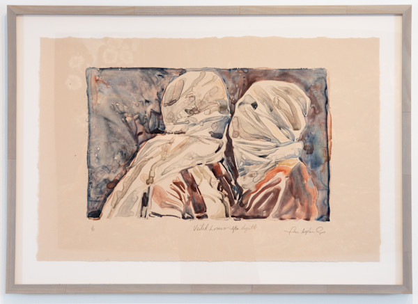 Veiled Lovers, After Magritte by Joan Cox
