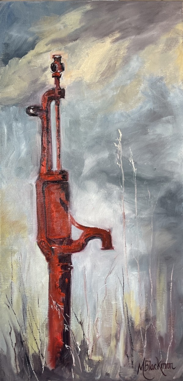 Red Water Pump by Michelle Blackmon