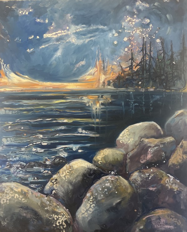 Practical Magic , Sunset Lake Winnipeg by Michelle Blackmon