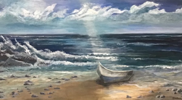 Blue Boat by Michelle Blackmon