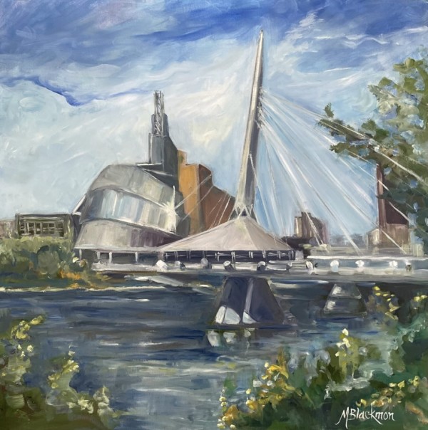 Cdn Human Rights Museum and Bridge by Michelle Blackmon