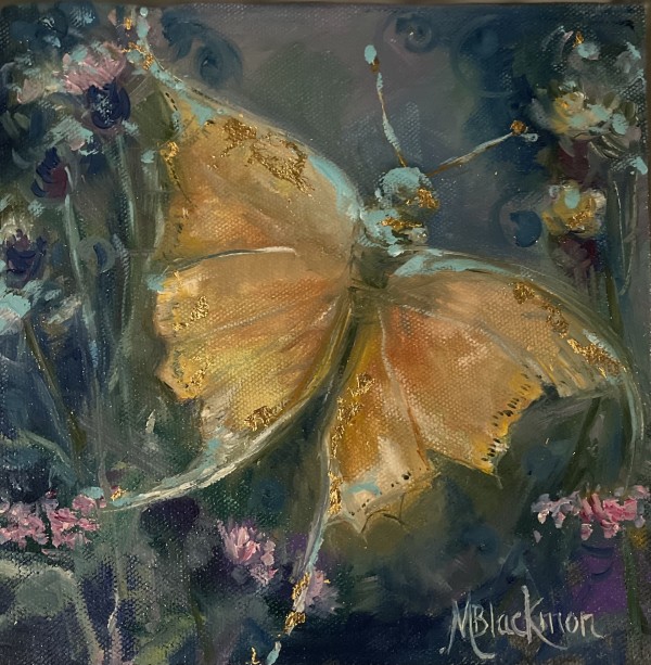 Critters On The Seine Gilded Butterfly 24 Kt by Michelle Blackmon