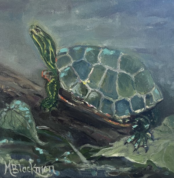 Critters On The Seine Turtle by Michelle Blackmon
