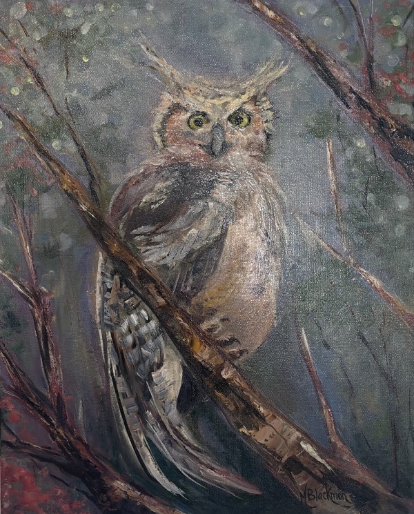 Owl On The Seine by Michelle Blackmon