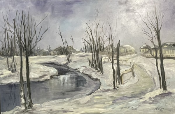 Seine River Winter Walk by Michelle Blackmon