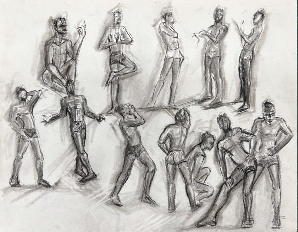 Three-minute Poses on Zoom by Judith Jaffe