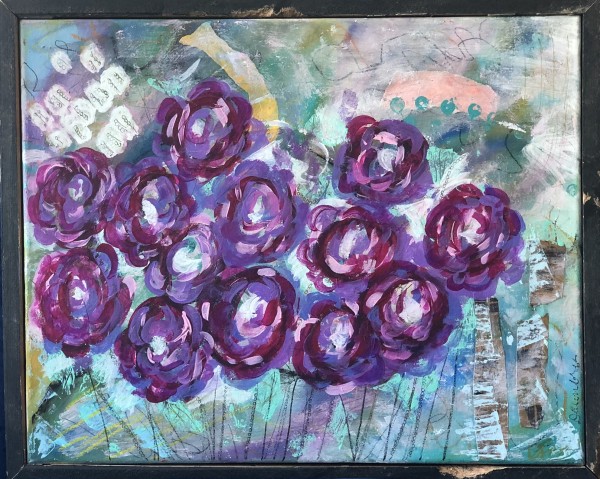 Vintage Peonies by Dawn Fry