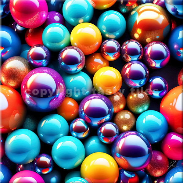 Shiny Balls by The Tasty Tile Company