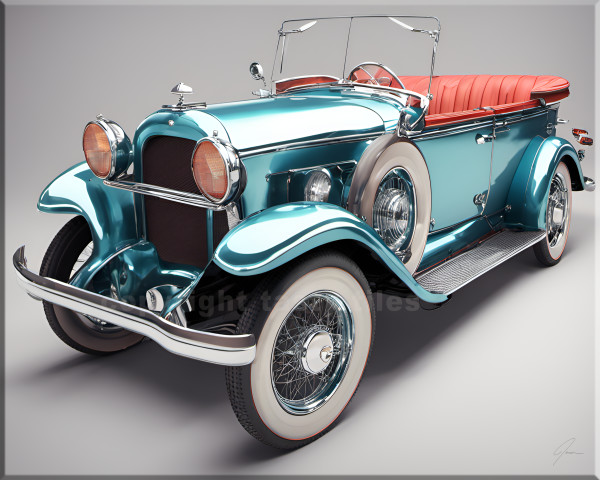 Vintage car one by The Tasty Tile Company