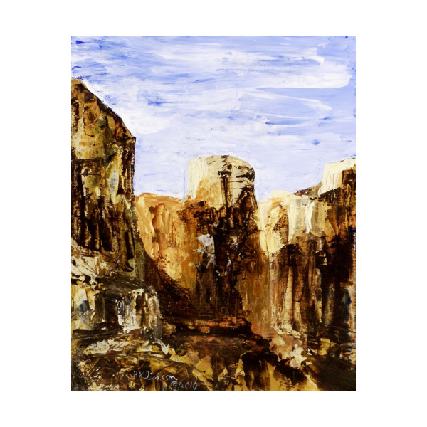 Canyon View 2 Landscape Painting by Helena Kuttner-Giasson