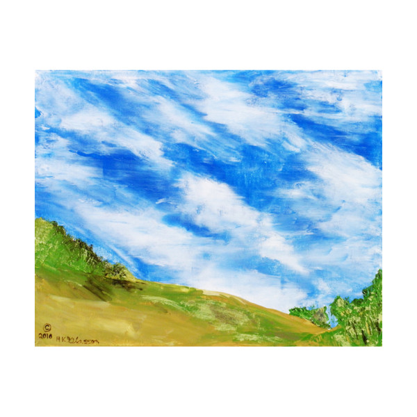 Western Skies 5 Landscape Painting by Helena Kuttner-Giasson