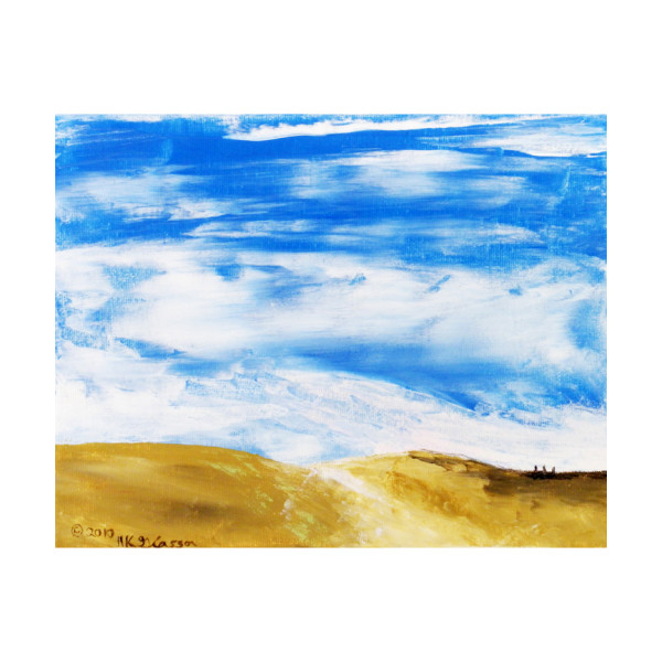 Dakota Skies 2 Landscape Painting by Helena Kuttner-Giasson