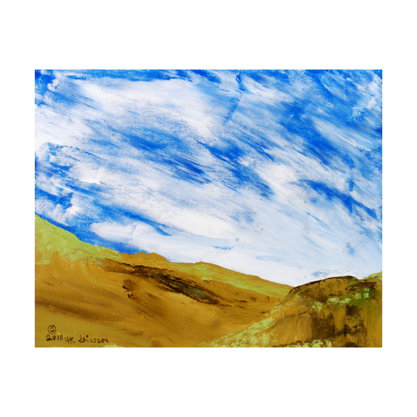 Dakota Skies 5 Landscape Painting by Helena Kuttner-Giasson