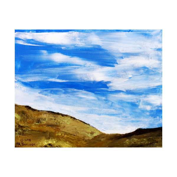 The Foothills 2 Landscape Painting by Helena Kuttner-Giasson