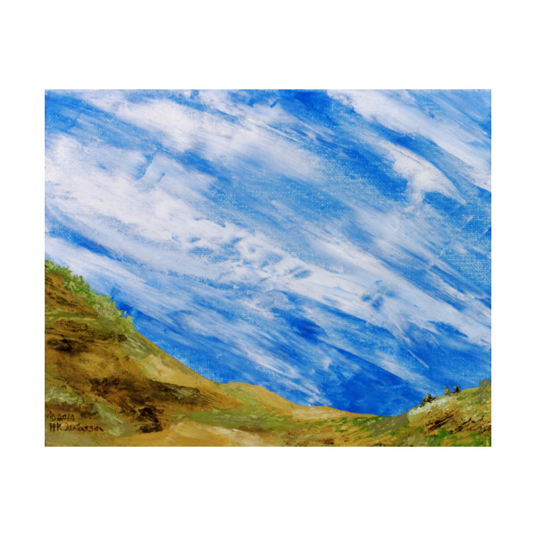 The Foothills 3 Landscape Painting by Helena Kuttner-Giasson